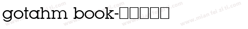gotahm book字体转换